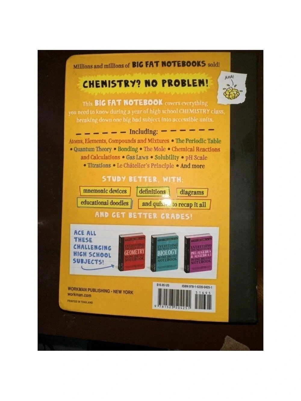 Everything You Need to Ace Chemistry in One Big Fat Notebook by Jennifer Swanson